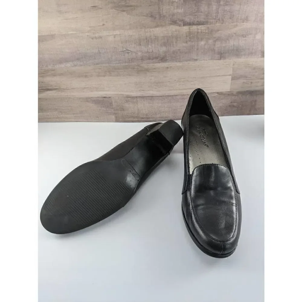 Trotters Black Low Heels